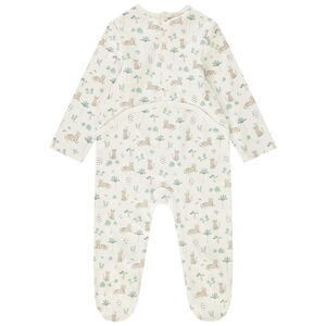 Pack de 3 peleles de leopardo para bebé con aperturas adaptadas a cada edad 