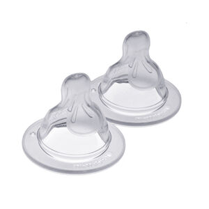 Pack de 2 tetinas Silk - Flujo 1 - Silicona 0m+ 