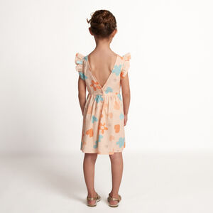 Vestido de tirantes con estampado y espalda al aire para niña  Main Vestido de tirantes con estampado y espalda al aire para niña