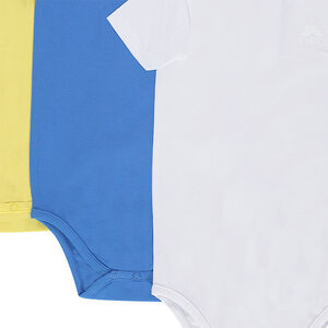 Pack de 3 bodies manga corta con logo estampado 