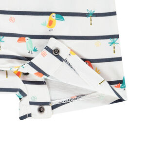 Mono corto print tucanes y palmeras 