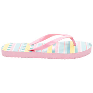 Chanclas rayas multicolores y tira rosa Main Chanclas rayas multicolores y tira rosa