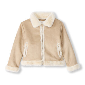 Chaqueta de ante sintético con forro de peluche para niña  Main Chaqueta de ante sintético con forro de peluche para niña