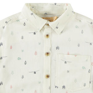 Camisa de manga larga estampada de Navidad para niño 