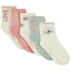 Pack de 5 pares de calcetines normales fantasía para niña  Main Pack de 5 pares de calcetines normales fantasía para niña