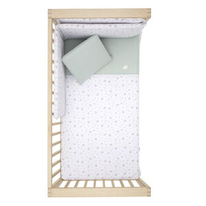 JGO 2 PCS.COLCHA I-V. CUNA 60 GREENY VERDE 60x120x3 CM 