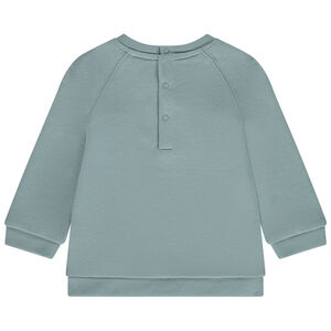 Sudadera felpa puff print triángulo para bebé niño 