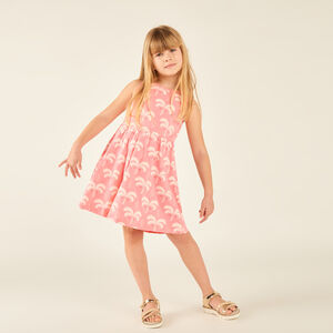Vestido sin mangas con estampado fantástico para niña 