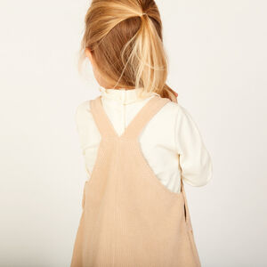 Conjunto de 2 piezas con vestido peto niña bebé 