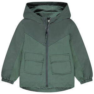 Chaqueta cortavientos de twill con bolsillos para niño 