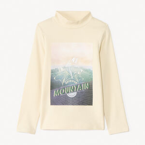 Sous-pull photoprinté à col montant pour garçon  Main Sous-pull photoprinté à col montant pour garçon