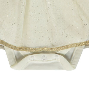 Vestido body de ceremonia con tul brillante Unicornio para bebé niña 