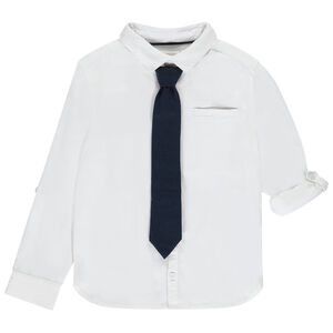 Camisa de ceremonia con corbata para niño 
