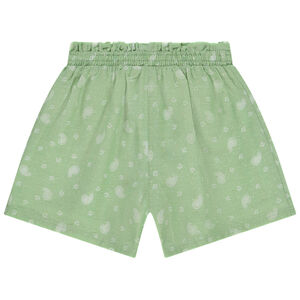 Short amplio brillante estampado cachemira niña 