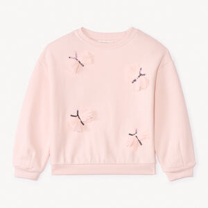 Sudadera oversized con mariposas para niña  Main Sudadera oversized con mariposas para niña
