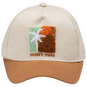 Gorra bicolor con parche efecto bucle 3D niño 