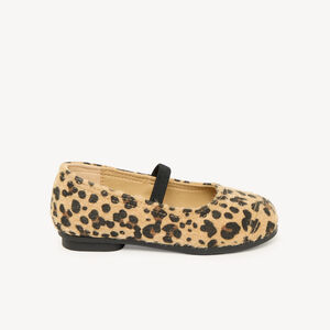 Pantalones elásticos para niña con estampado de leopardo 