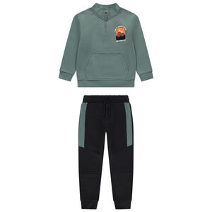 Ensemble jogging molleton à patchs bouclettes pour garçon 