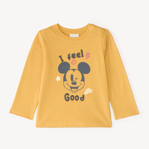 Camiseta de bebé niño de manga larga con estampado de Mickey Disney 