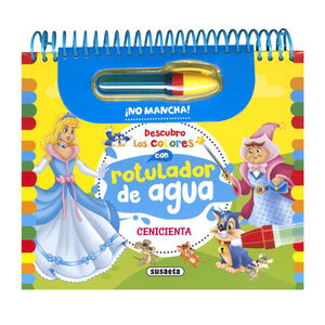 Libro con rotulador de agua Cenicienta +4años 