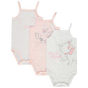 lote de 3 bodies de tirantes finos print Marie  Disney 
