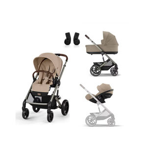 Pack Balios poussette S Lux + nacelle Cot S + siège-auto i-Size cloud G Almond Beige 