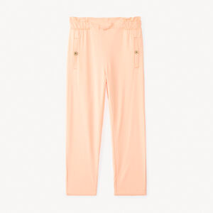 Pantalón recto de tela lisa para niña 