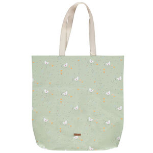 Bolsa Tote de algodón reciclado con estampado de gallinas La Vida en la Granja  Main Bolsa Tote de algodón reciclado con estampado de gallinas La Vida en la Granja