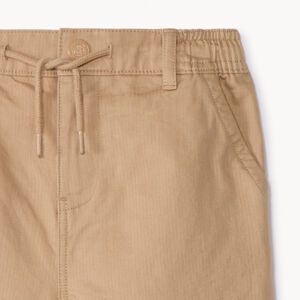 Pantalón liso de tela con cintura elástica niño 
