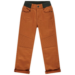 Pantalon en toile effet molleton avec empiècements matelassés pour garçon Main Pantalon en toile effet molleton avec empiècements matelassés pour garçon