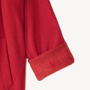 Sudadera con capucha para niño con bordado de felpa. 