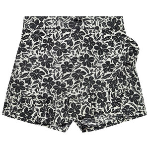 Falda-pantalón estampada de flores para niña 