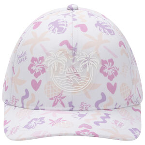 Gorra estampada con parche de goma Hawaii niña 