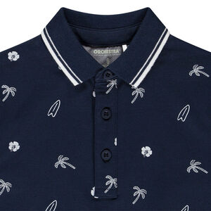 Polo de manga corta estampado surf para niño 