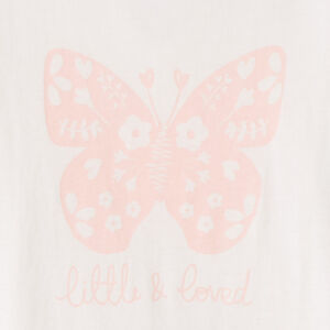 Camiseta de manga corta con estampado fantasía para niña 