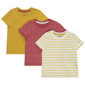 Lot de 3 t-shirts manches courtes en coton 