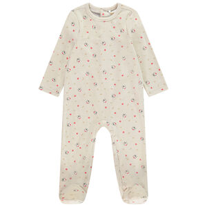 Pelele de terciopelo estampado de Navidad para bebé con diferentes aperturas según la edad  Main Pelele de terciopelo estampado de Navidad para bebé con diferentes aperturas según la edad