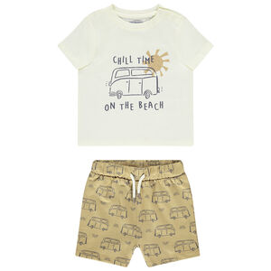 Conjunto de 2 piezas con bermudas impresas de Vans para bebé niño 