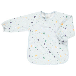 Babero tipo delantal con mangas largas Disney Mickey con cierre de velcro 
