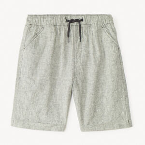 Bermudas de lino con efecto jaspeado para niño 