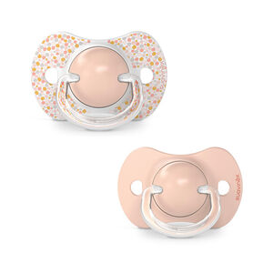 Lot de 2 sucettes silicone SX Pro 6-18M dreams pink 