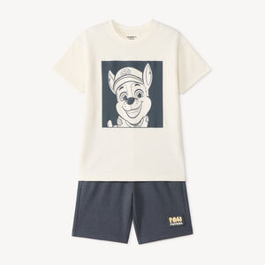 Conjunto de 2 piezas camiseta + short de la Patrulla Canina para niño. 