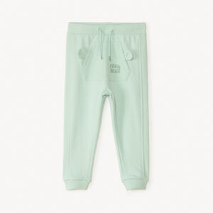 Jogging de felpa y punto de piña liso para bebé niño 