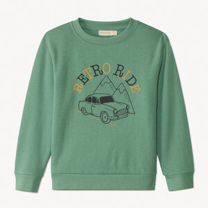 Sudadera de felpa con estampado fantasía para niño 