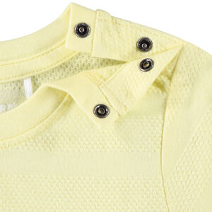 Camiseta de manga corta en jersey con efecto pop-corn para bebé niño 