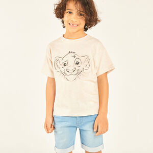 Camiseta de manga corta con estampado de El Rey León de Disney para niño. 