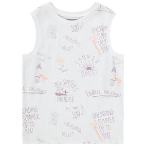 Débardeur en jersey imprimé fantaisie pour garçon 