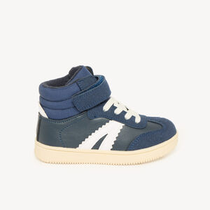 Zapatillas altas para niño con cordones y velcro 