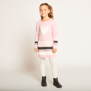 Robe manches longues en tricot Minnie Disney pour fille   Main Robe manches longues en tricot Minnie Disney pour fille
