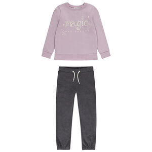 Ensemble jogging + sweat en molleton brossé pour fille Main Ensemble jogging + sweat en molleton brossé pour fille